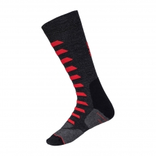 iXS Socken Merino 365, grau-rot, 45-47